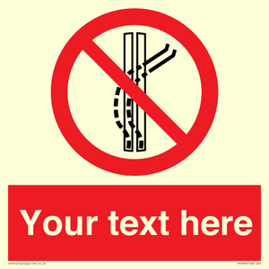 Custom prohibition Do not leave the tow track